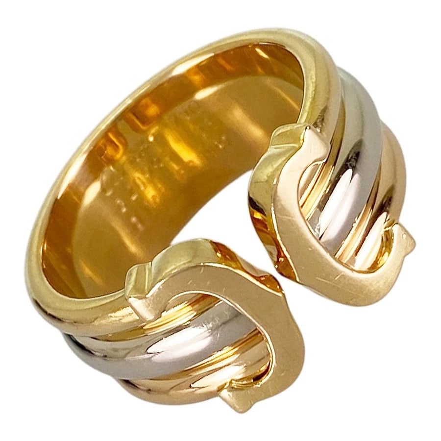 CARTIER TRINITY YELLOW GOLD RING: Cartier Trinity Yellow gold Ring Brand: Cartier Type/Style: Ring Material: 18K Yellow Gold 18K White Gold 18K Rose Gold Color: YG WG RG Size: US 6.5-7 Accessories: None Accessories Notice: