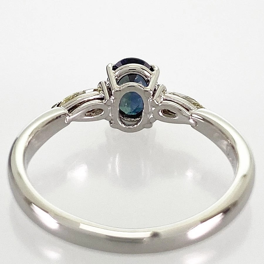 RING PLATINUM ALEXANDRITE DIAMOND - 3