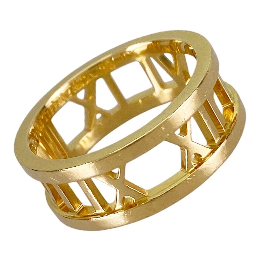 TIFFANY&CO. ATLAS YELLOW GOLD RING: TIFFANY&Co. Atlas Yellow gold Ring Brand: TIFFANY&Co. Type/Style: Ring Material: 18K Yellow Gold Color: Gold Size: US 5.5-6 Accessories: None Accessories Notice: When purchasing pre-owned