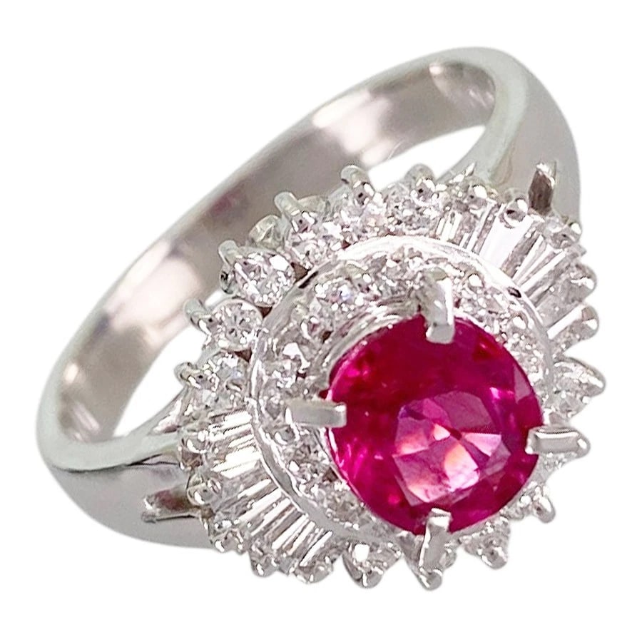 RING PLATINUM RUBY DIAMOND (1 of 3)