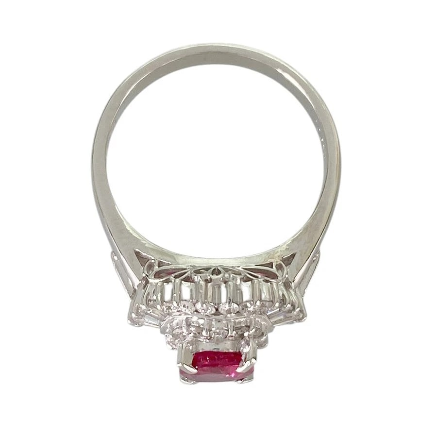 RING PLATINUM RUBY DIAMOND - 2