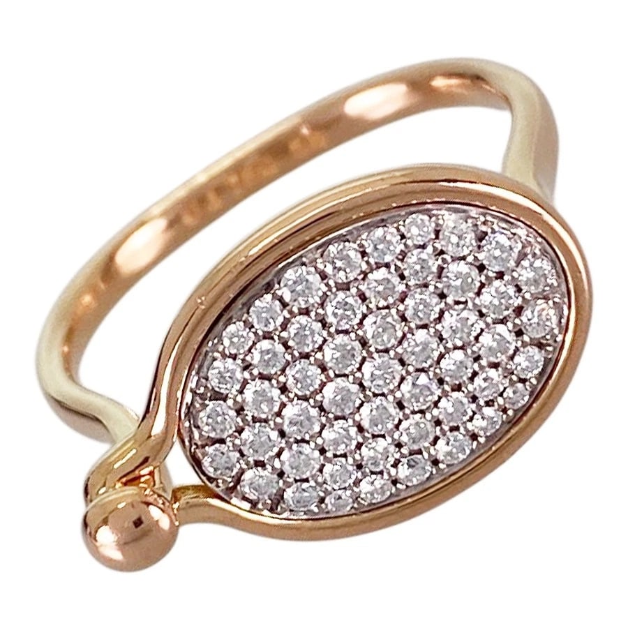 GEORG JENSEN SAVANNA ROSE GOLD DIAMOND RING: Georg Jensen Savanna Rose gold Diamond Ring Brand: Georg Jensen Type/Style: Ring Material: 18K Rose Gold 18K White Gold Color: RG WG Size: US 9 Accessories: None Accessories Notice: When purchasing