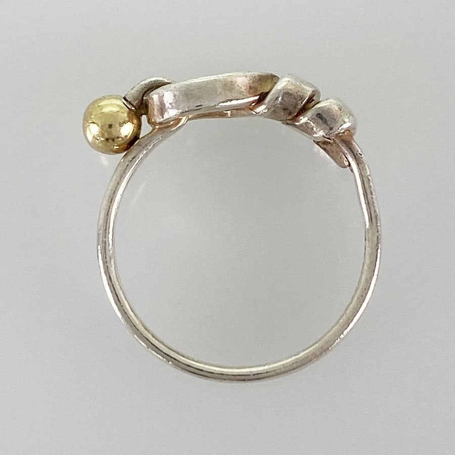 TIFFANY&CO. FLAT WIRE SILVER RING - 4
