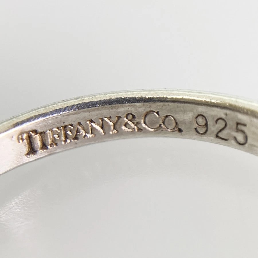 TIFFANY&CO. FLAT WIRE SILVER RING - 5