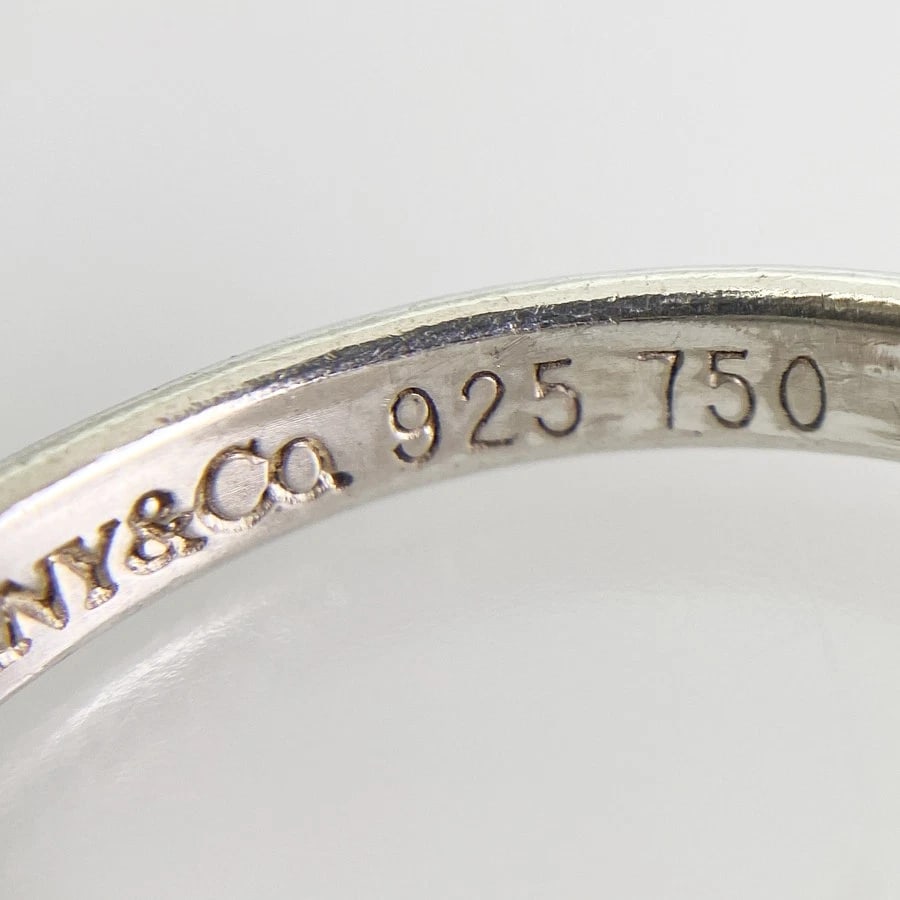 TIFFANY&CO. FLAT WIRE SILVER RING - 6