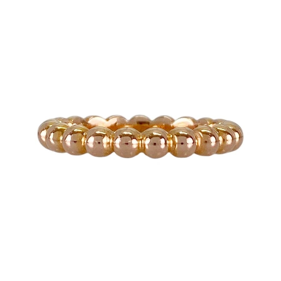 VAN CLEEF & ARPELS PERLEE MEDIUM ROSE GOLD RING - 2