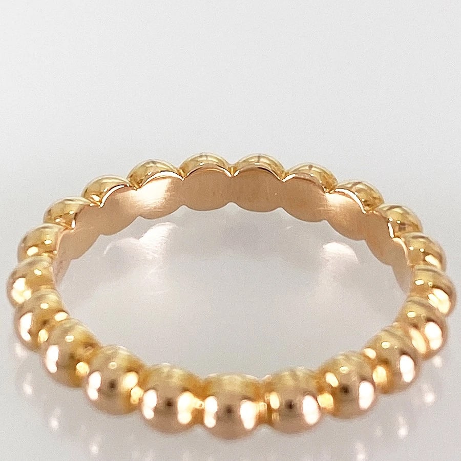VAN CLEEF & ARPELS PERLEE MEDIUM ROSE GOLD RING - 4