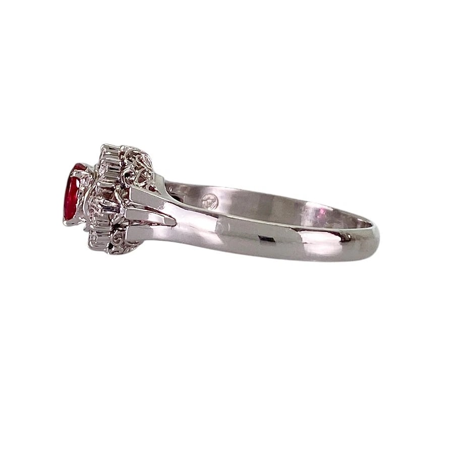 RING PLATINUM RUBY DIAMOND - 2