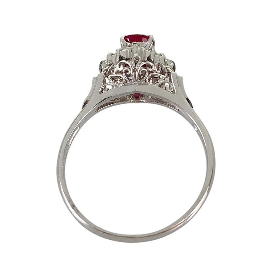 RING PLATINUM RUBY DIAMOND - 3