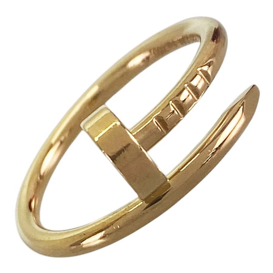 CARTIER JUSTE UN CLOU YELLOW GOLD RING: Cartier Juste un Clou Yellow gold Ring Brand: Cartier Type/Style: Ring Material: 18K Yellow Gold Color: Gold Size: US 4 Accessories: None Accessories Notice: When purchasing pre-owned goods, please