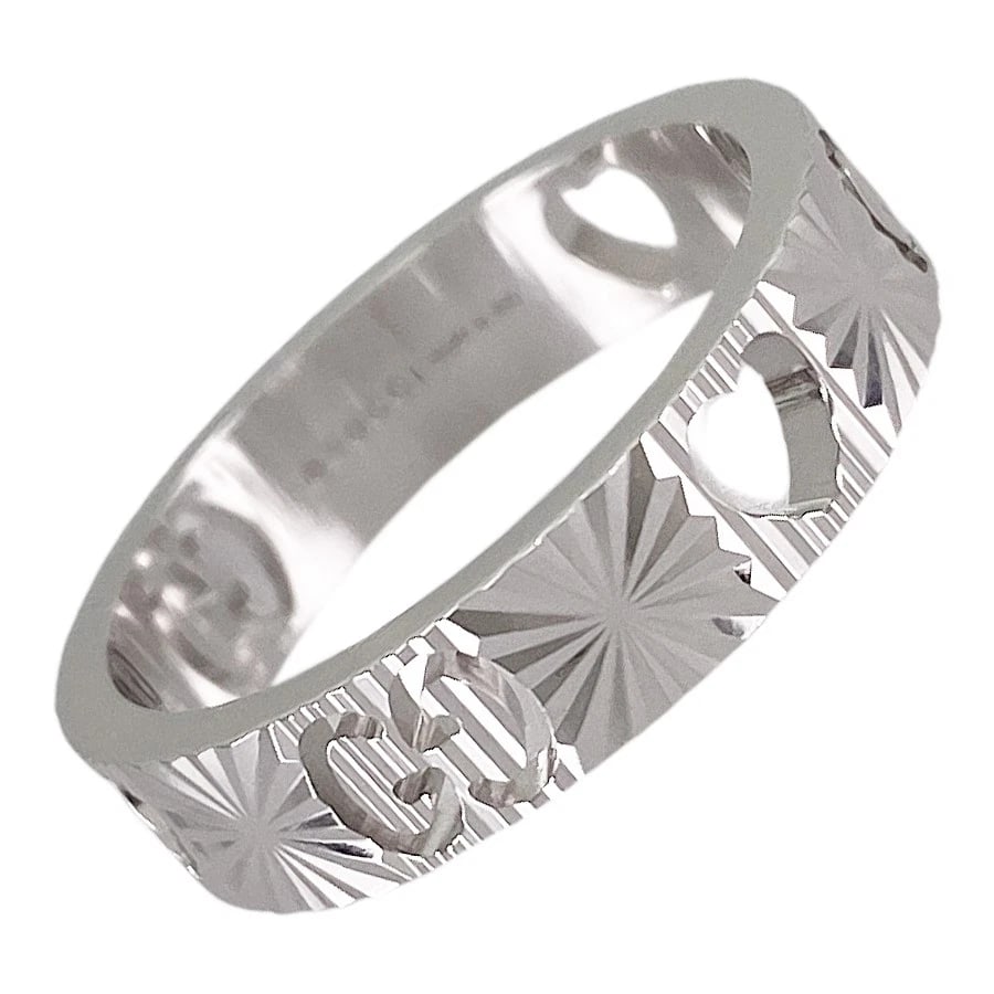 GUCCI ICON HEART WHITE GOLD RING: GUCCI Icon heart White gold Ring Brand: GUCCI Type/Style: Ring Material: 18K White Gold Color: Silver Size: US 4.5 Accessories: None Accessories Notice: When purchasing pre-owned goods, please refer