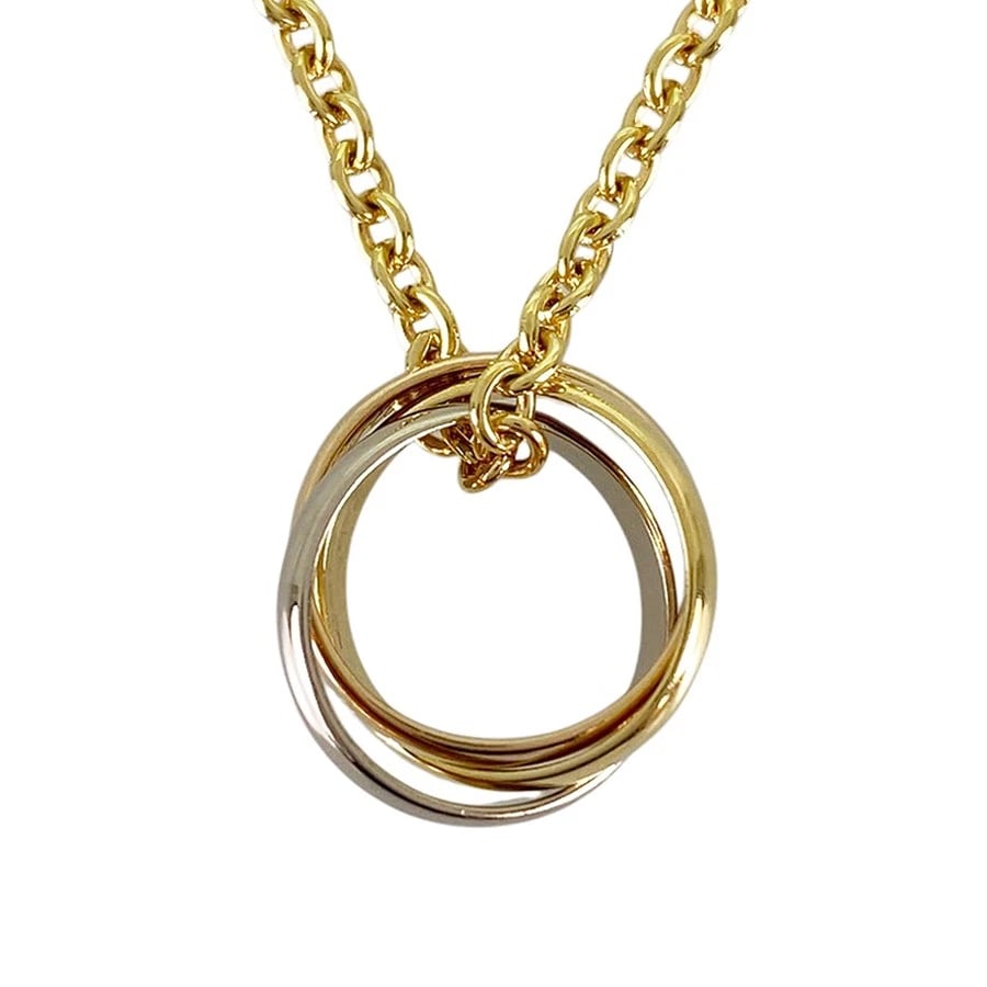 CARTIER BABY TRINITY YELLOW GOLD NECKLACE: Cartier Baby Trinity Yellow gold Necklace Brand: Cartier Type/Style: Necklace Material: 18K Yellow Gold 18K White Gold 18K Rose Gold Color: YG WG RG Size: Top size:12.3mmx2.2mm Necklace full