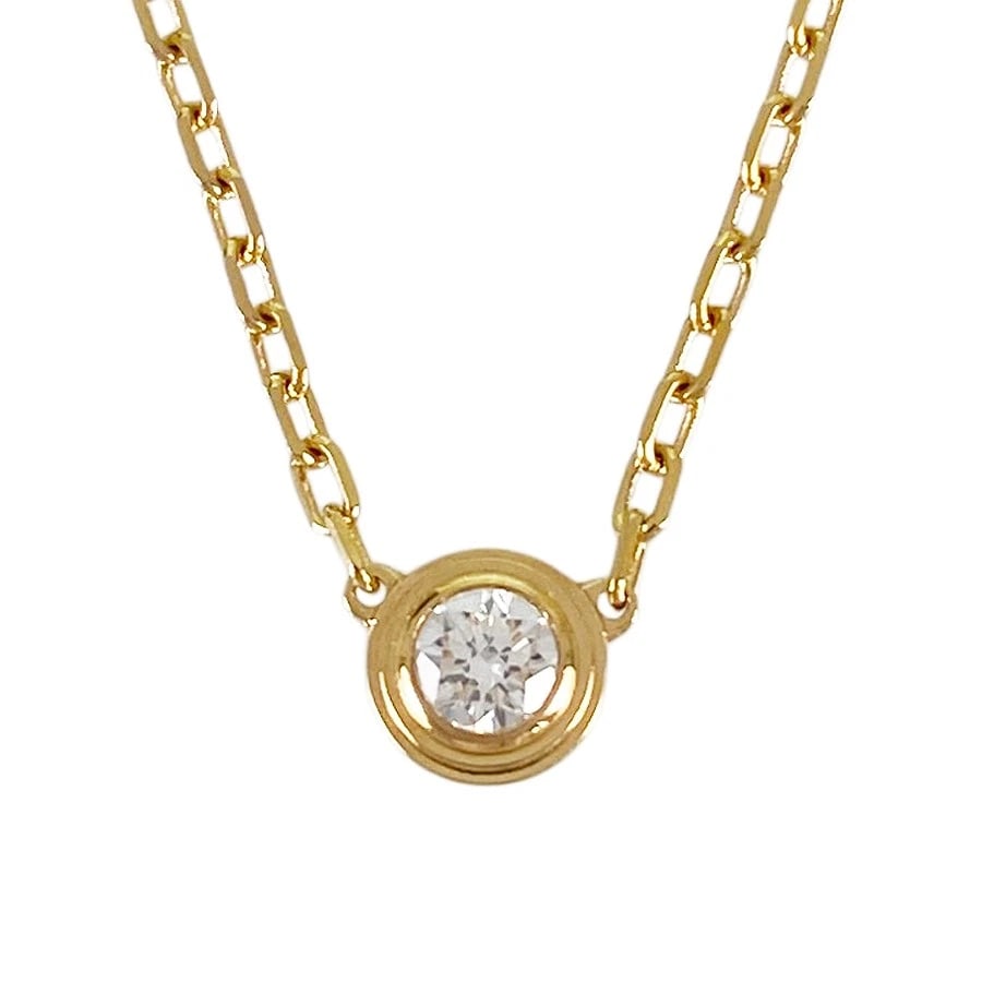 CARTIER DAMOUR SM YELLOW GOLD DIAMOND NECKLACE: Cartier Damour SM Yellow gold Diamond Necklace Brand: Cartier Type/Style: Necklace Material: 18K Yellow Gold Color: Gold Size: Top size:4.4mm Necklace full length:41cm Accessories: None Accessories