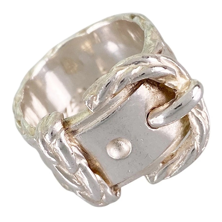 HERMES DIANE SILVER RING: HERMES Diane Silver Ring Brand: HERMES Type/Style: Ring Material: Silver 925 Color: Silver Size: US 6 Accessories: None Accessories Notice: When purchasing pre-owned goods, please refer to the photos