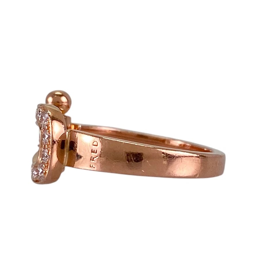 FRED FORCE MEDIUM ROSE GOLD DIAMOND RING - 3