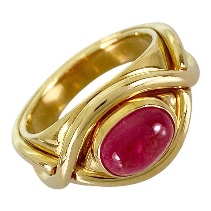 TIFFANY&CO. YELLOW GOLD TOURMALINE RING: TIFFANY&Co. Yellow gold Tourmaline Ring Brand: TIFFANY&Co. Type/Style: Ring Material: 18K Yellow Gold Main Stone Tourmaline Color: Gold Size: US 5 Accessories: None Accessories Notice: When