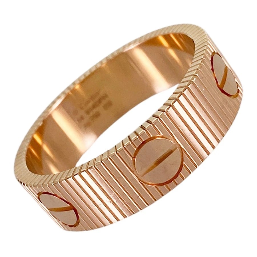 CARTIER LOVE UNLIMITED ROSE GOLD RING: Cartier Love Unlimited Rose gold Ring Brand: Cartier Type/Style: Ring Material: 18K Rose Gold Color: RG Size: US 11-11.5 Accessories: None Accessories Notice: When purchasing pre-owned goo
