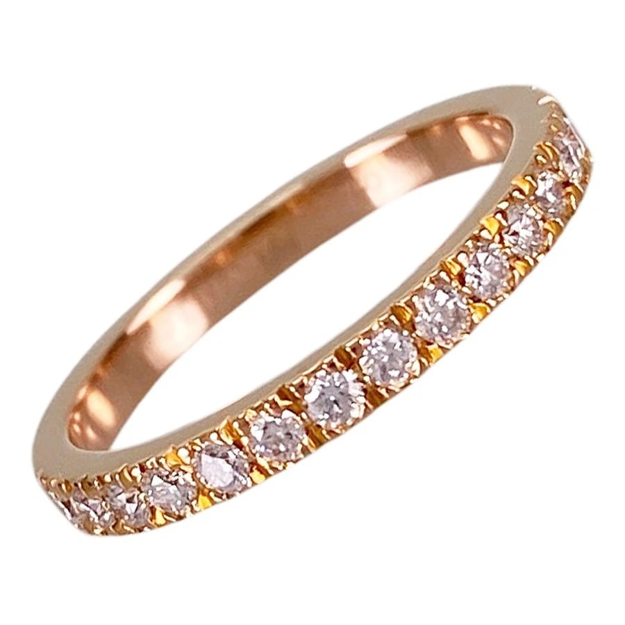 TIFFANY&CO. NOVO HALF ETERNITY ROSE GOLD DIAMOND RING: TIFFANY&Co. Novo Half Eternity Rose gold Diamond Ring Brand: TIFFANY&Co. Type/Style: Ring Material: 18K Rose Gold Color: RG Size: US 3.5-4 Accessories: None Accessories Notice: When purcha