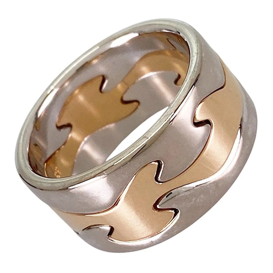 GEORG JENSEN FUSION WHITE GOLD RING: Georg Jensen Fusion White gold Ring Brand: Georg Jensen Type/Style: Ring Material: 18K White Gold 18K Rose Gold Color: WG RG Size: US 7 Accessories: None Accessories Notice: When purchasing pre-owned