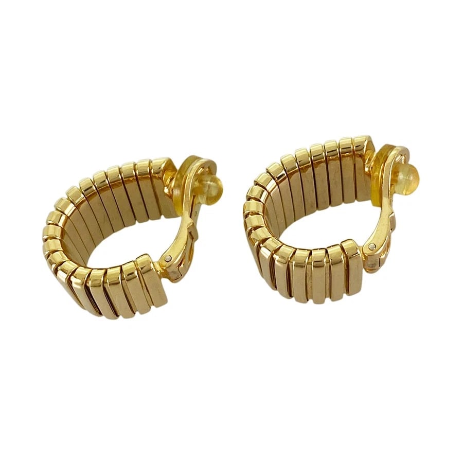 BVLGARI TUBOGAS YELLOW GOLD EARRING (1 of 3)