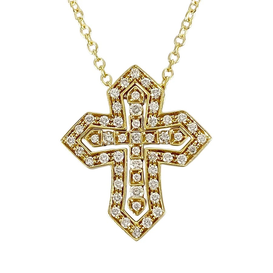 DAMIANI BELLE EPOQUE CROWN YELLOW GOLD DIAMOND NECKLACE: Damiani Belle Epoque Crown Yellow gold Diamond Necklace Brand: Damiani Type/Style: Necklace Material: 18K Yellow Gold Color: Gold Size: Top size:19.2mmx16.9mm Necklace full length:50.5cm Accessories: