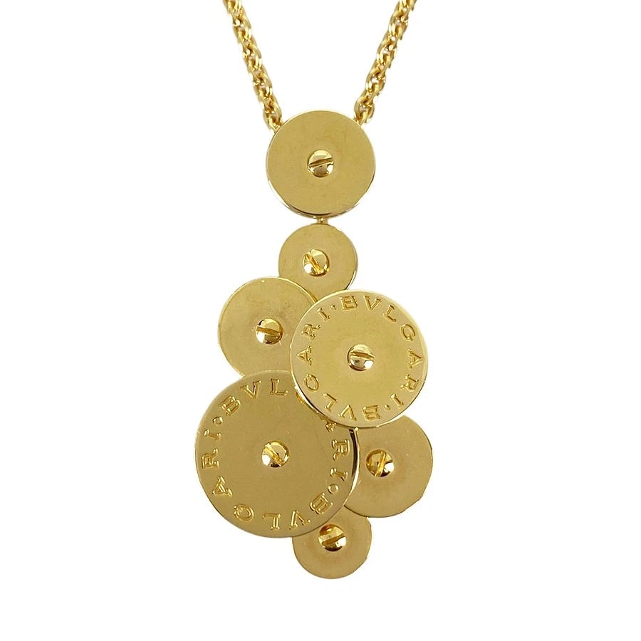 BVLGARI CICLADI YELLOW GOLD NECKLACE: BVLGARI Cicladi Yellow gold Necklace Brand: BVLGARI Type/Style: Necklace Material: 18K Yellow Gold Color: Gold Size: Top size:33.3mmx17.0mm Necklace full length:45cm Accessories: None Accessories