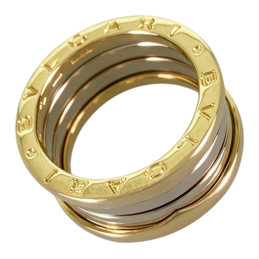 BVLGARI B.ZERO1 BANDS YELLOW GOLD RING: BVLGARI B.zero1 bands Yellow gold Ring Brand: BVLGARI Type/Style: Ring Material: 18K Yellow Gold Color: Gold Size: US 7-7.5 Accessories: None Accessories Notice: When purchasing pre-owned goods,