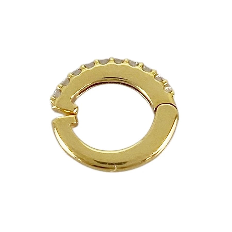 PONTE VECCHIO CERCHIO S SIZE YELLOW GOLD DIAMOND EAR CUFF: Ponte Vecchio Cerchio S size Yellow gold Diamond Ear Cuff Brand: Ponte Vecchio Type/Style: Ear Cuff Material: 18K Yellow Gold Color: Gold Size: Top size:12.1mmx2.0mmx11.0mm Accessories: None <