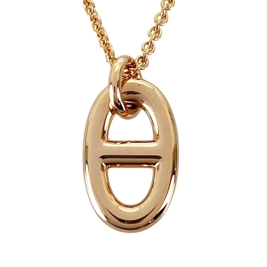 HERMES FARANDOLE ROSE GOLD NECKLACE: HERMES Farandole Rose gold Necklace Brand: HERMES Type/Style: Necklace Material: 18K Rose Gold Color: RG Size: Top size:14.1mmx8.6mm Necklace full length:42cm Accessories: None Accessories Notice: