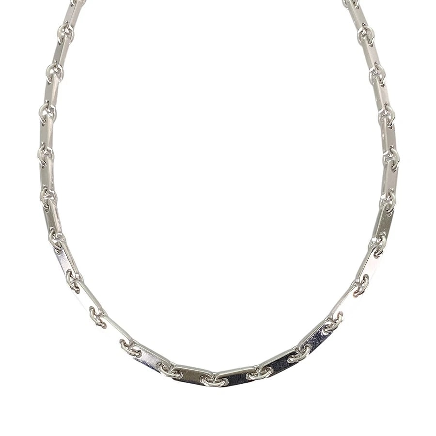 CARTIER FIGARO WHITE GOLD NECKLACE (1 of 4)