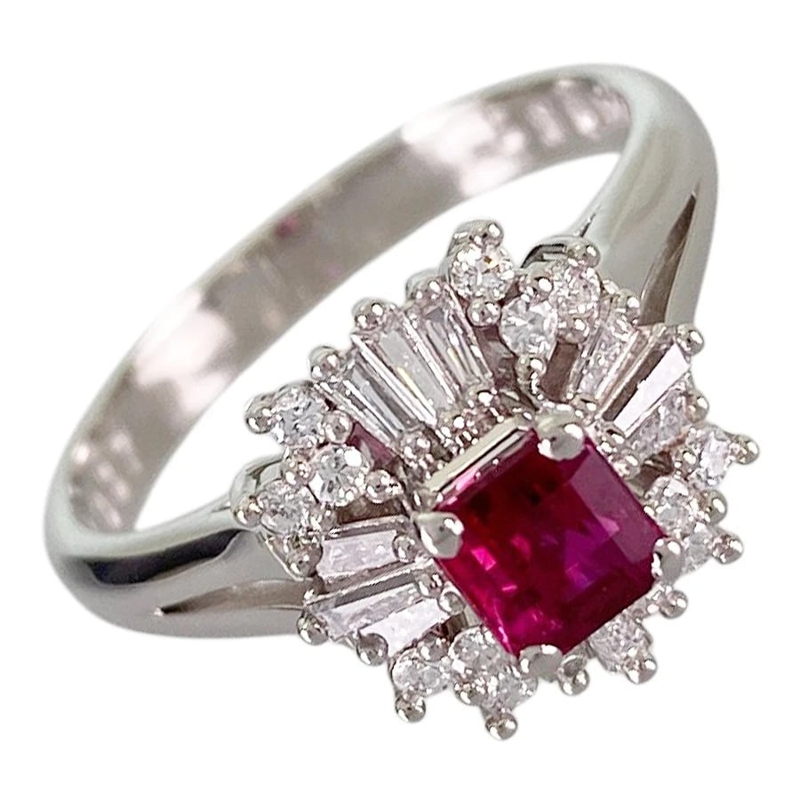 RING PLATINUM RUBY DIAMOND (1 of 3)