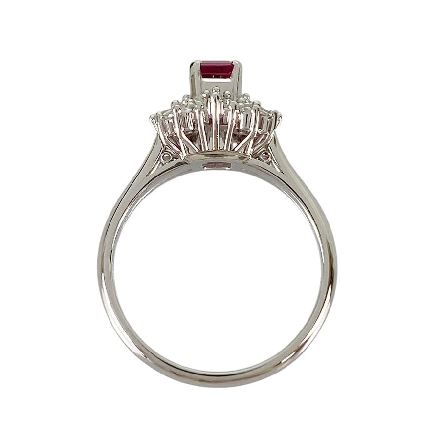 RING PLATINUM RUBY DIAMOND - 2
