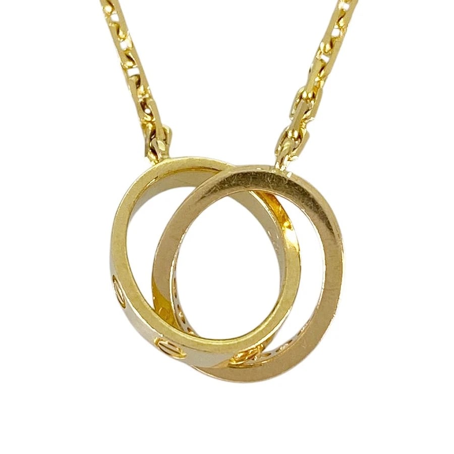 CARTIER BABY LOVE YELLOW GOLD DIAMOND NECKLACE: Cartier Baby Love Yellow gold Diamond Necklace Brand: Cartier Type/Style: Necklace Material: 18K Yellow Gold Color: Gold Size: Top size:9.6mmx19.8mm Necklace full length:43cm Accessories: None