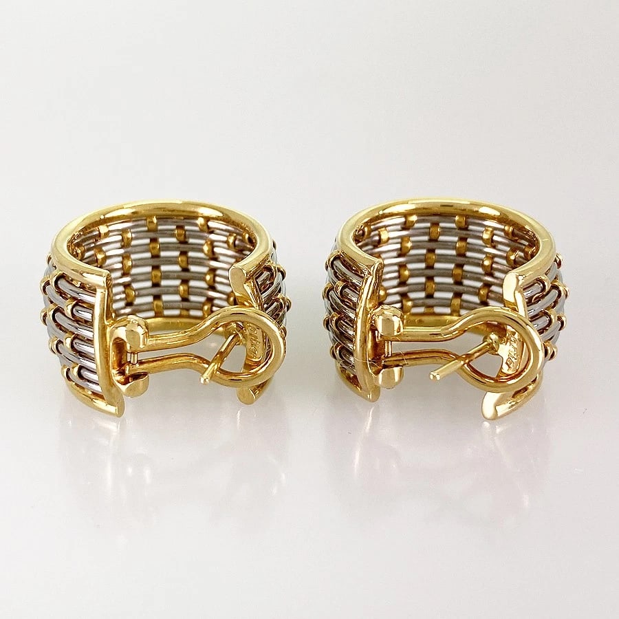 CARTIER ALL AIR SHEER YELLOW GOLD EARRING: Cartier All Air Sheer Yellow gold Earring Brand: Cartier Type/Style: Earring Material: 18K Yellow Gold Stainless Steel Color: YG SS Size: Top size:21.3mmx13.7mm Accessories: None Accessories Notice: