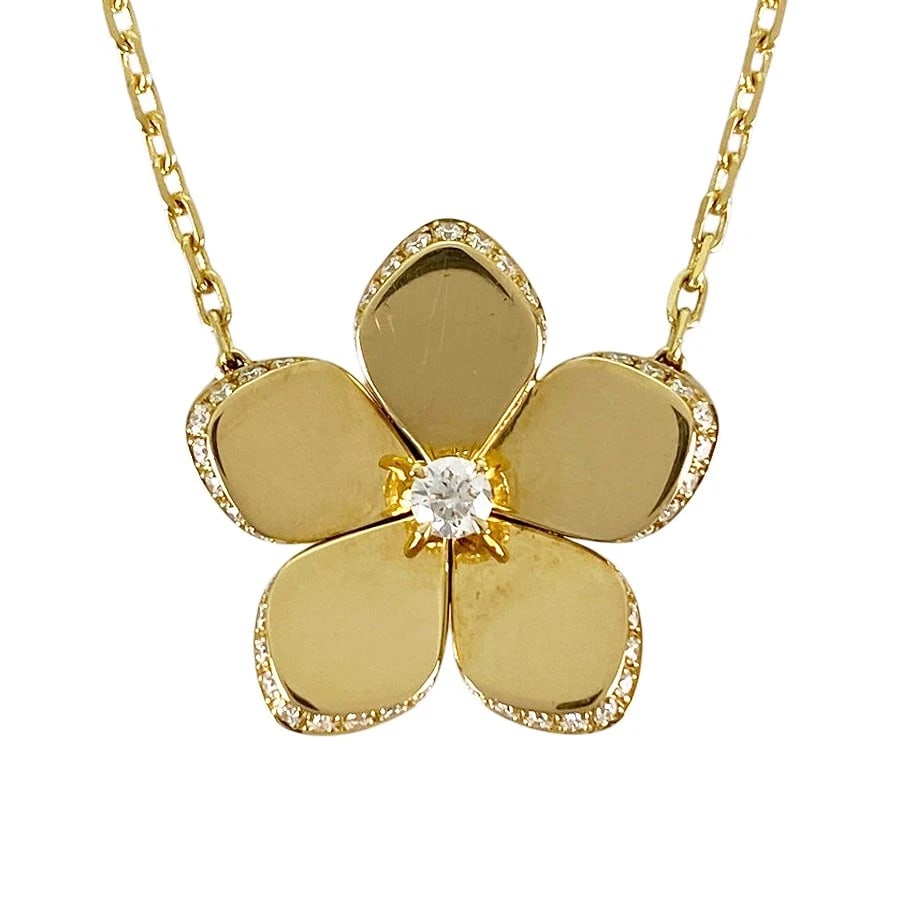 GRAFF WILD FLOWER YELLOW GOLD DIAMOND NECKLACE (1 of 4)