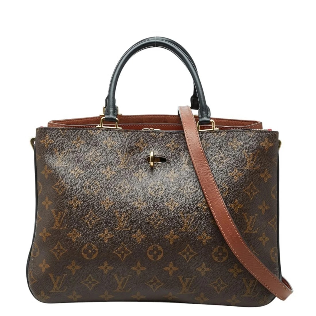 LOUIS VUITTON MONOGRAM MILLEFEUILLE HANDBAG: Louis Vuitton Monogram Millefeuille Handbag Brand: Louis Vuitton Type/Style: Handbag, Shoulder bag Material: PVC , Leather Color: Brown Size: (HxWxD) 22cm x 32cm x 10cm / 8.66inch x 12.59inch x