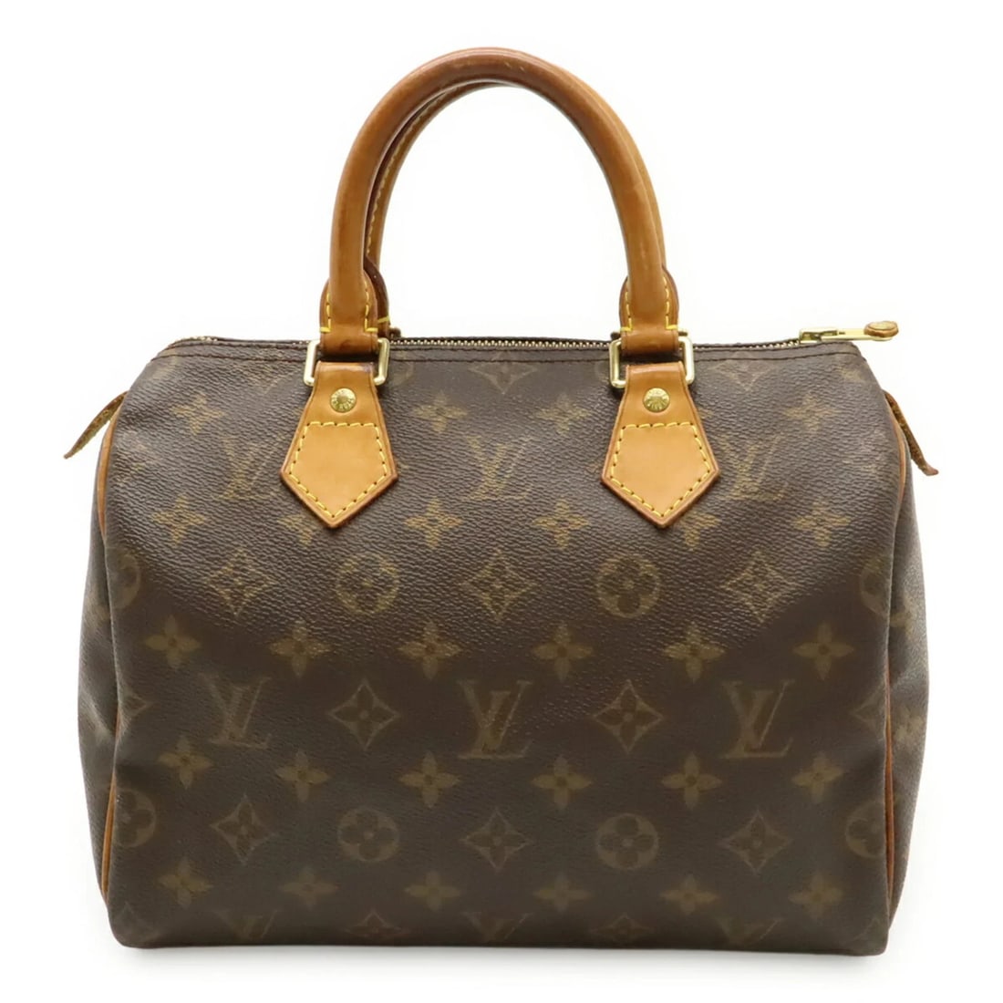 LOUIS VUITTON MONOGRAM SPEEDY 25 HANDBAG: LOUIS VUITTON Monogram Speedy 25 Handbag Brand: Louis Vuitton Type/Style: Handbag Material: Monogram Color: Brown Size: (HxWxD) 19cm x 25.5cm x 15cm / 7.48inch x 10.03inch x 5.9inch Accessories: N