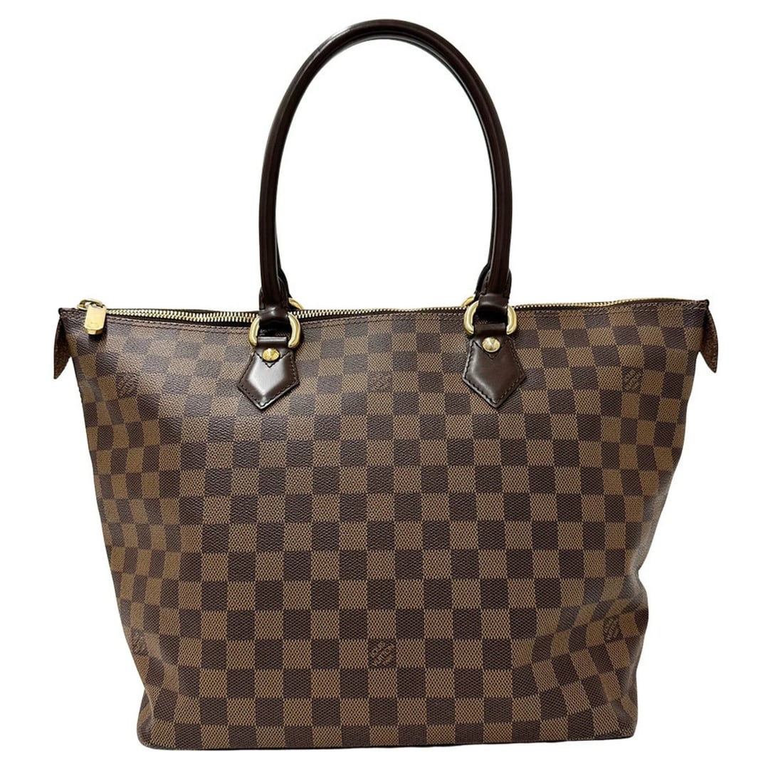 LOUIS VUITTON HANDBAG DAMIER: LOUIS VUITTON Handbag Damier Brand: Louis Vuitton Type/Style: Handbag, Tote bag Material: Damier Canvas Color: Brown, Ebene Size: (HxWxD) 27cm x 43cm x 18cm / 10.62inch x 16.92inch x 7.08inch