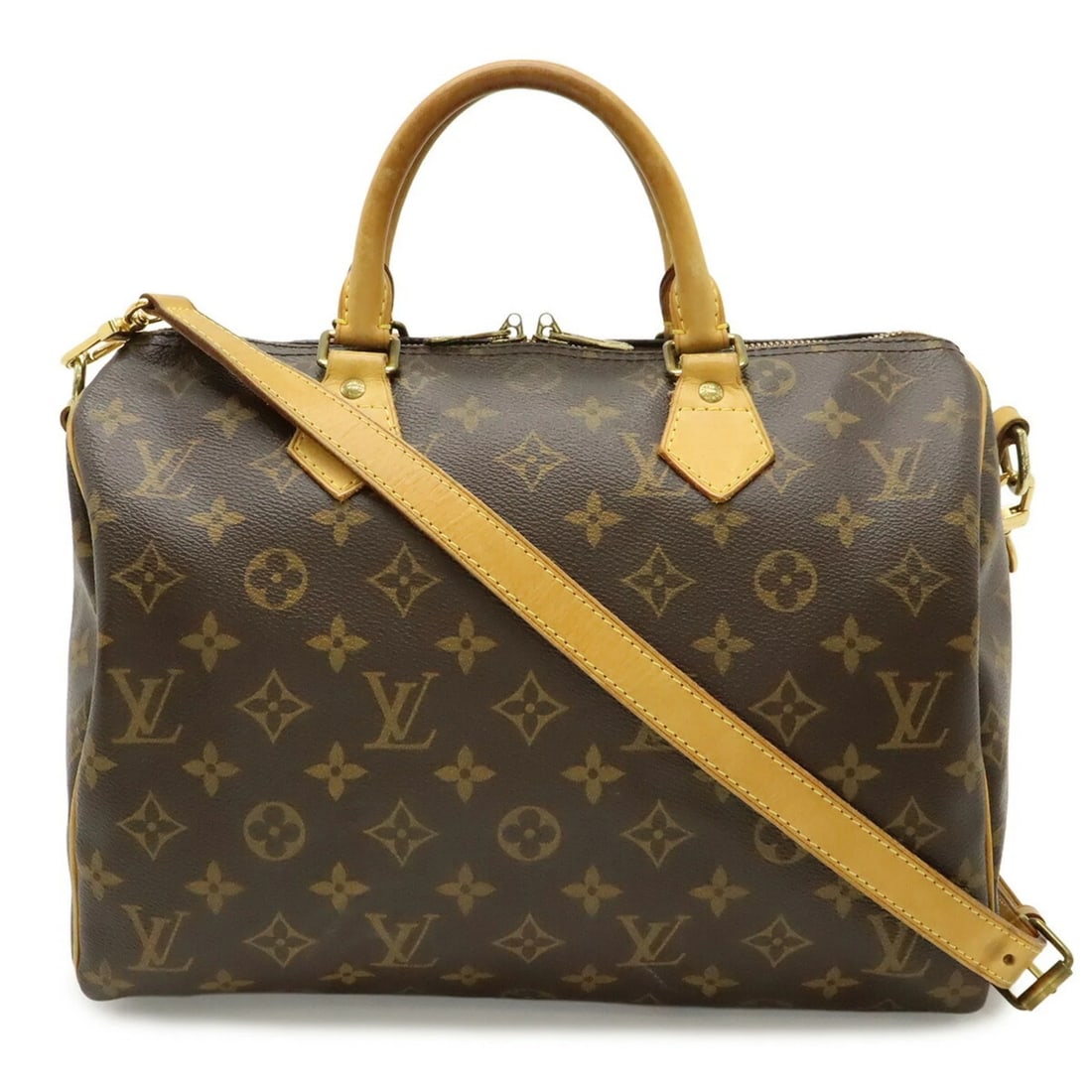 LOUIS VUITTON MONOGRAM SPEEDY BANDOULIERE 30 HANDBAG: LOUIS VUITTON Monogram Speedy Bandouliere 30 Handbag Brand: Louis Vuitton Type/Style: Boston bag, Handbag, Shoulder bag Material: Monogram , Canvas Color: Brown Size: (HxWxD) 22cm x 30.5cm x 17.5cm /
