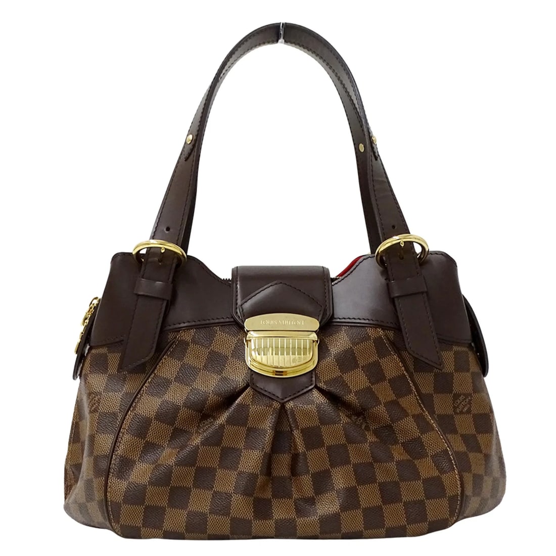 LOUIS VUITTON DAMIER HANDBAG: LOUIS VUITTON Damier handbag Brand: Louis Vuitton Type/Style: Handbag, Shoulder bag Material: Damier Canvas Color: Brown Size: (HxWxD) 23cm x 38cm x 13.5cm / 9.05inch x 14.96inch x 5.31inch