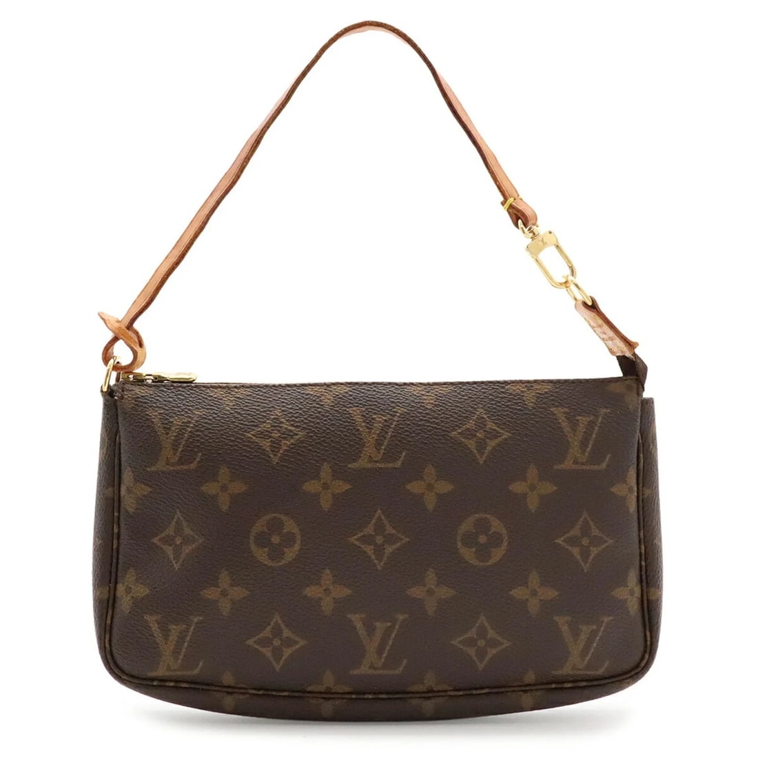 LOUIS VUITTON MONOGRAM POCHETTE ACCESSOIRES HANDBAG: LOUIS VUITTON Monogram Pochette Accessoires Handbag Brand: Louis Vuitton Type/Style: Handbag, Pochette, Pouch Material: Monogram , Canvas Color: Brown Size: (HxWxD) 13cm x 21.5cm x 4cm / 5.11inch x 8.