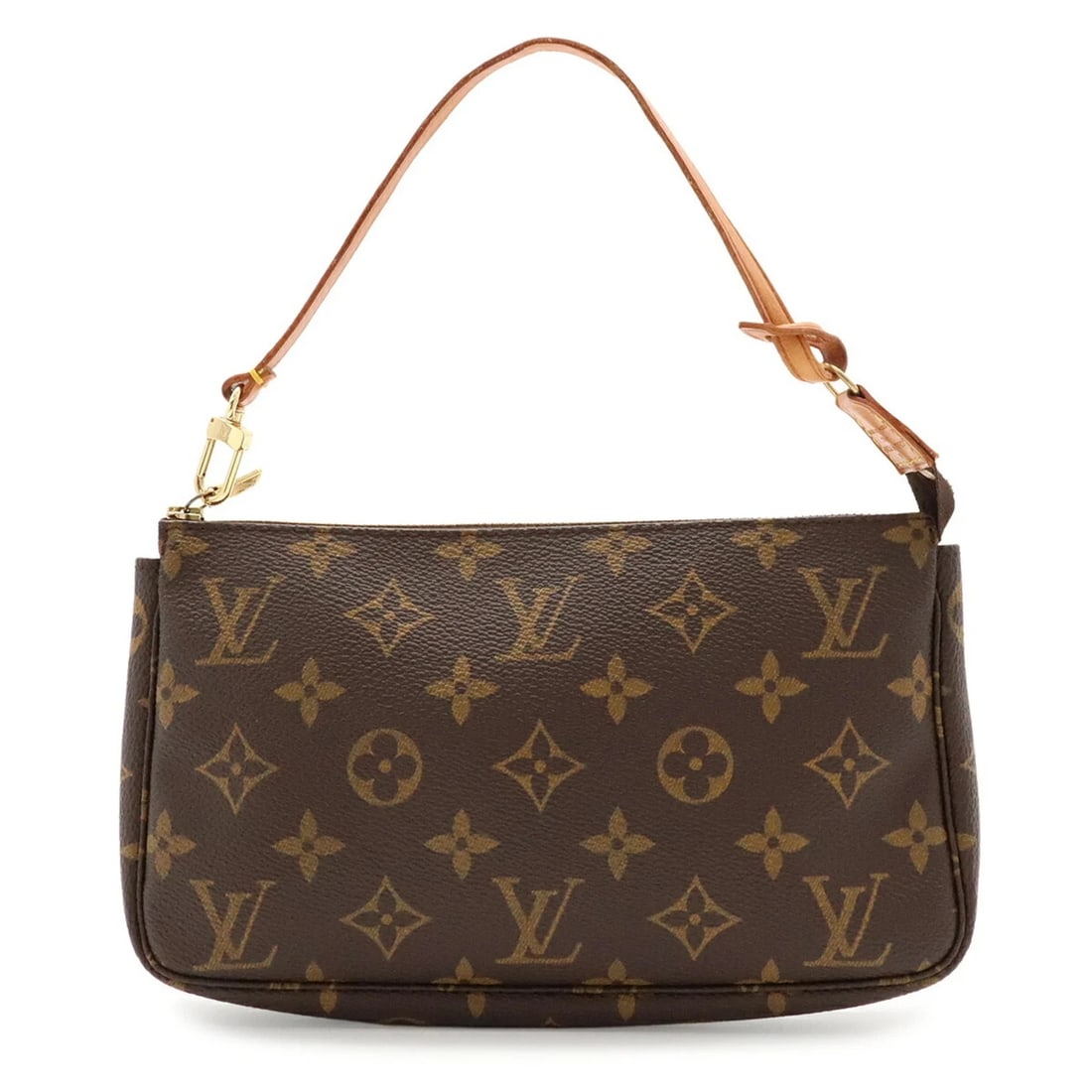 LOUIS VUITTON MONOGRAM POCHETTE ACCESSOIRES HANDBAG: LOUIS VUITTON Monogram Pochette Accessoires Handbag Brand: Louis Vuitton Type/Style: Clutch bag, Pochette, Pouch, Shoulder bag Material: Monogram , Canvas Color: Brown Size: (HxWxD) 13cm x 21.5cm x 4c