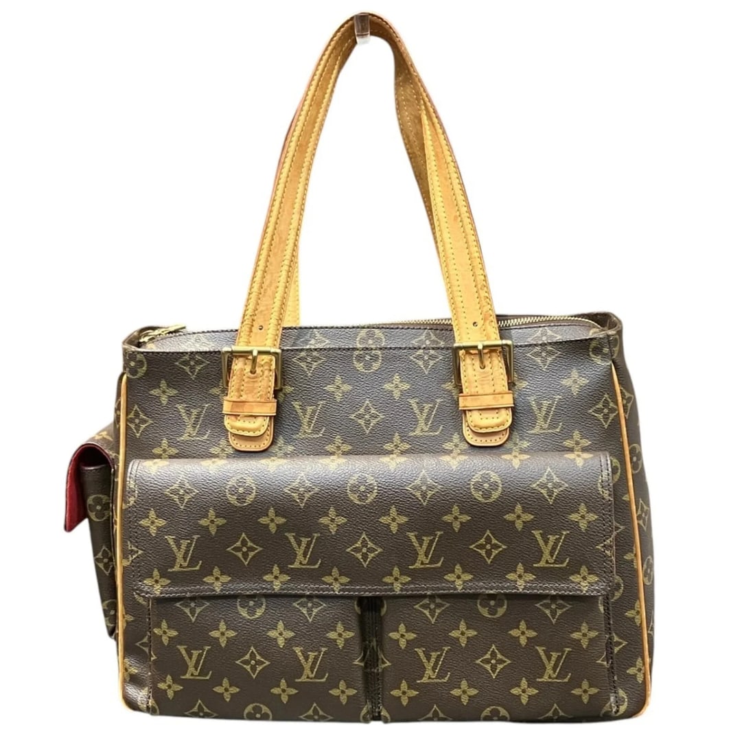 LOUIS VUITTON MULTIPLICITE HANDBAG, MONOGRAM: Louis Vuitton Multiplicite Handbag, Monogram Brand: Louis Vuitton Type/Style: Handbag Material: Monogram Color: Brown Size: (HxWxD) 26cm x 37cm x 12cm / 10.23inch x 14.56inch x 4.72inch Accessorie