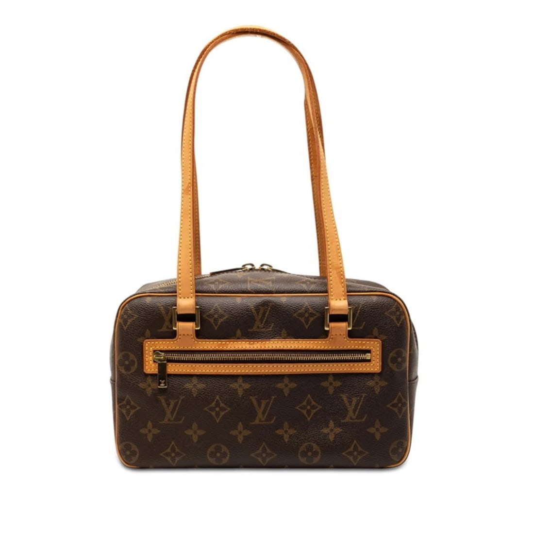 LOUIS VUITTON MONOGRAM CITE MM HANDBAG SHOULDER BAG: Louis Vuitton Monogram Cite MM Handbag Shoulder Bag Brand: Louis Vuitton Type/Style: Handbag, Shoulder bag Material: PVC , Leather Color: Brown Size: (HxWxD) 16cm x 26cm x 11cm / 6.29inch x 10.23inch 