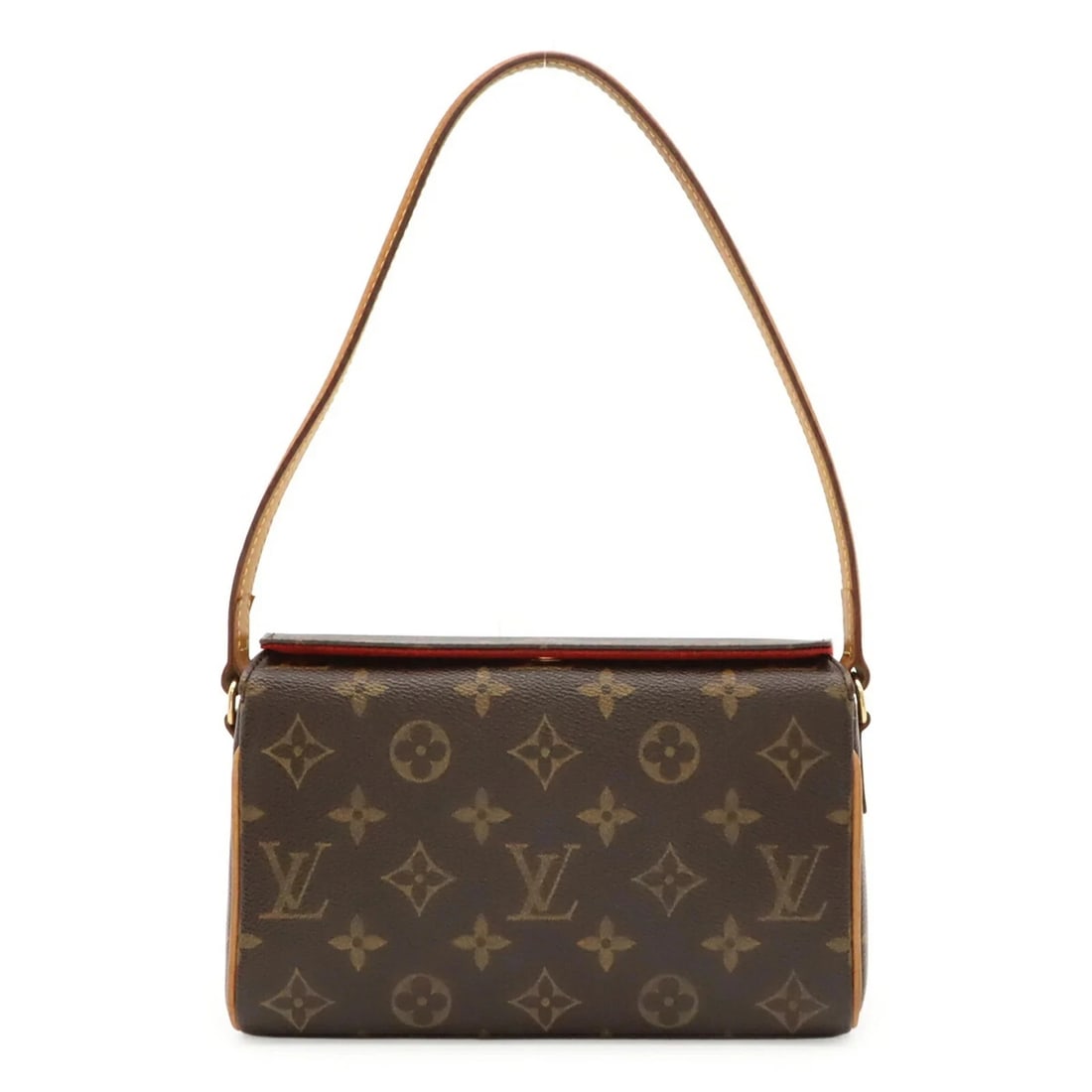 LOUIS VUITTON MONOGRAM RECITAL HANDBAG: LOUIS VUITTON Monogram Recital Handbag Brand: Louis Vuitton Type/Style: Handbag, Shoulder bag Material: Monogram Color: Brown, Monogram Size: (HxWxD) 12.5cm x 20cm x 6.5cm / 4.92inch x 7.87inch x 2.55