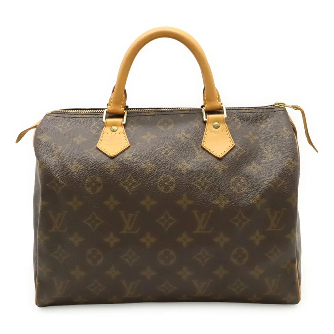 LOUIS VUITTON MONOGRAM SPEEDY 30 HANDBAG: LOUIS VUITTON Monogram Speedy 30 Handbag Brand: Louis Vuitton Type/Style: Handbag Material: Monogram Color: Brown Size: (HxWxD) 22cm x 30.5cm x 17.5cm / 8.66inch x 12inch x 6.88inch Accessories: None