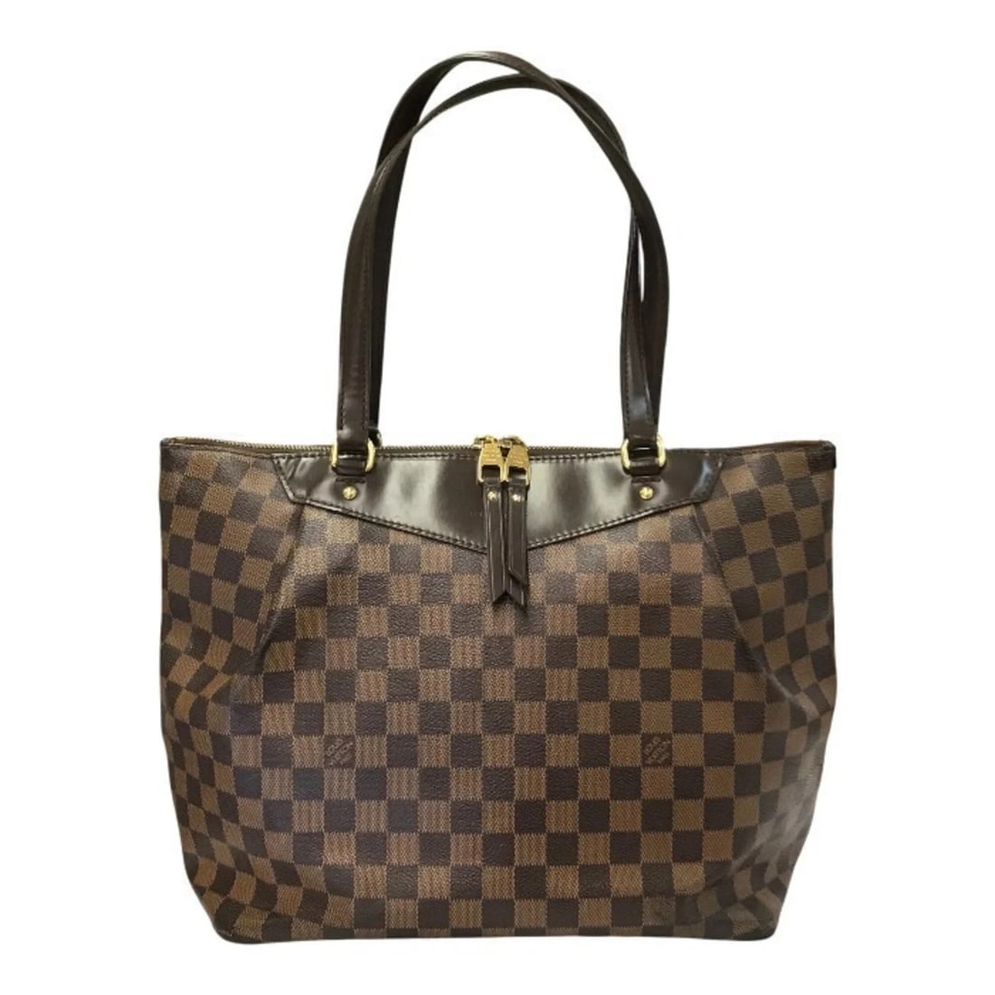 LOUIS VUITTON DAMIER WESTMINSTER PM TOTE BAG: LOUIS VUITTON Damier Westminster PM Tote Bag Brand: Louis Vuitton Type/Style: Tote bag Material: none Color: Brown, Damier Canvas Size: (HxWxD) 26cm x 30cm x 16cm / 10.23inch x 11.81inch x 6.29inch
