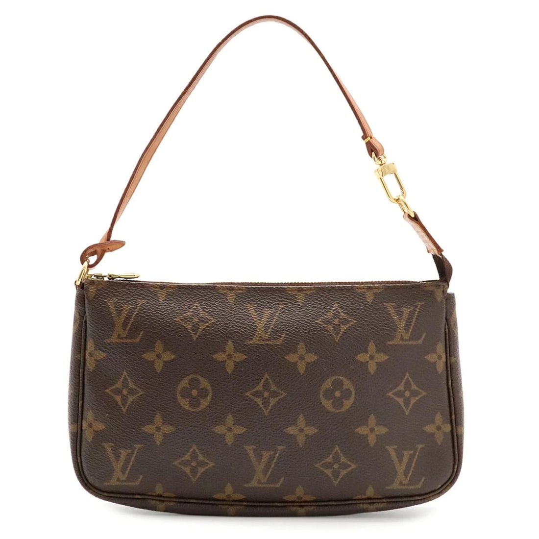 LOUIS VUITTON MONOGRAM POCHETTE ACCESSOIRES HANDBAG: LOUIS VUITTON Monogram Pochette Accessoires Handbag Brand: Louis Vuitton Type/Style: Handbag, Pochette, Pouch Material: Monogram , Canvas Color: Brown Size: (HxWxD) 13cm x 21.5cm x 4cm / 5.11inch x 8.