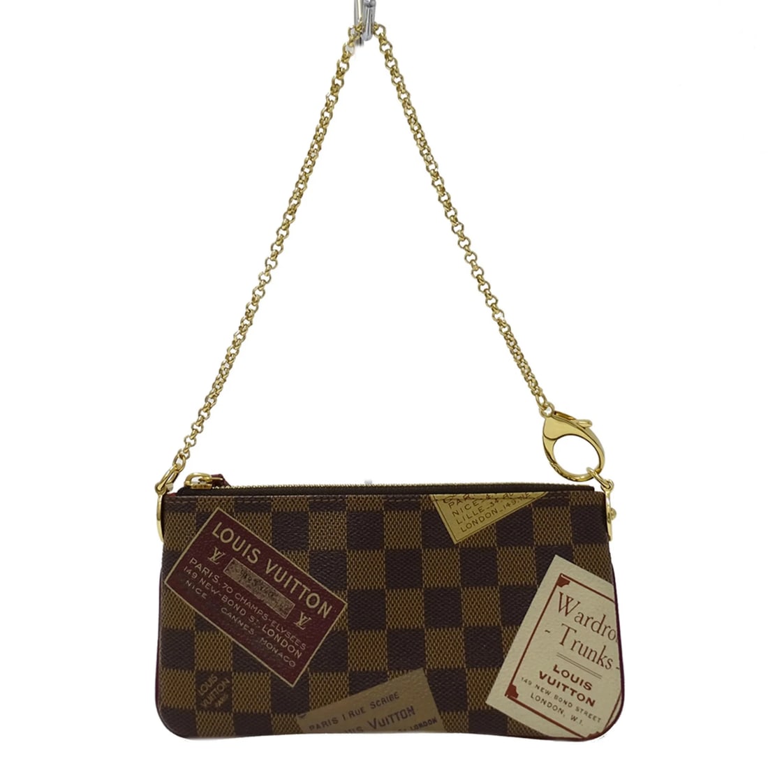 LOUIS VUITTON HANDBAG POUCH DAMIER: LOUIS VUITTON Handbag Pouch Damier Brand: Louis Vuitton Type/Style: Handbag, Pouch Material: Damier Canvas Color: Brown, Damier Canvas Size: (HxWxD) 10cm x 20cm x 5.00mm / 3.93inch x 7.87inch x 0.19in