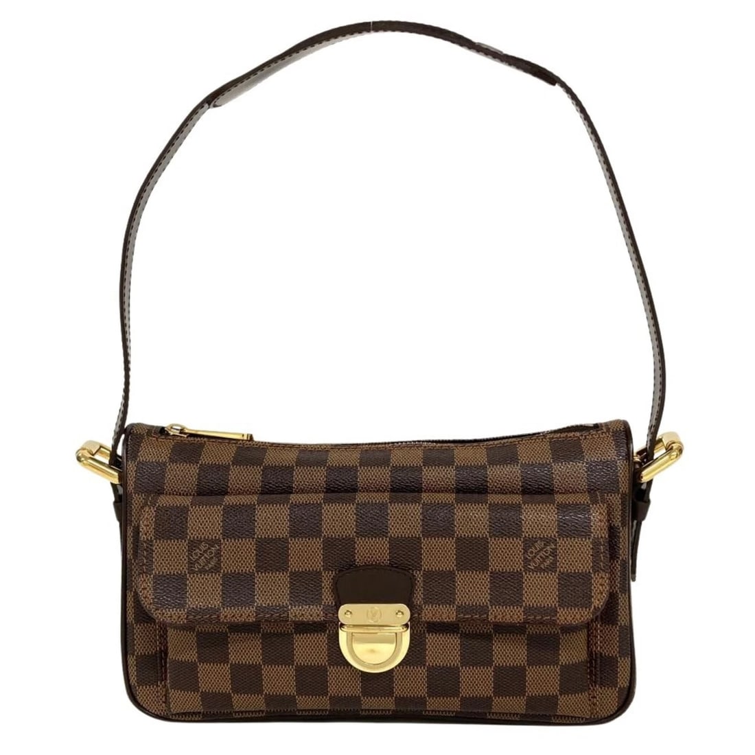 LOUIS VUITTON RAVELLO GM SHOULDER BAG,: Louis Vuitton Ravello GM Shoulder Bag, Brand: Louis Vuitton Type/Style: Shoulder bag Material: Damier Canvas Color: Brown, Damier Canvas, Ebene Size: (HxWxD) 15cm x 26.5cm x 8cm / 5.9inch x 10.43inch 